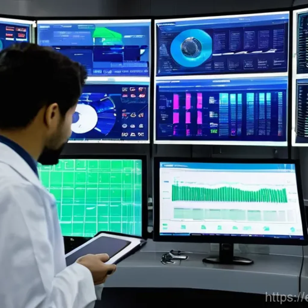 축산업 이직 성공 후 연봉 변화 - **Prompt 1: High-Tech Animal Health Monitoring Center**
    A bright, ultra-modern control room feat...