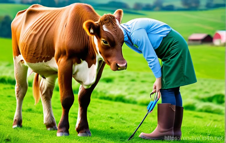 축산업 공무원 진출 경로 - **Prompt:** A diligent female Veterinary Public Health Officer in her late 30s, with a focused expre...