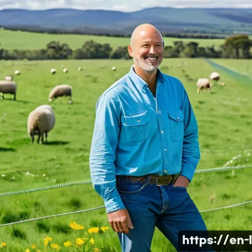 축산업 관련 필독 도서 - **Sustainable Grazing in a Pastoral Landscape:** A wide-angle shot of a serene, expansive green past...
